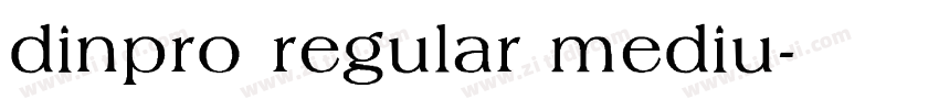dinpro regular mediu字体转换